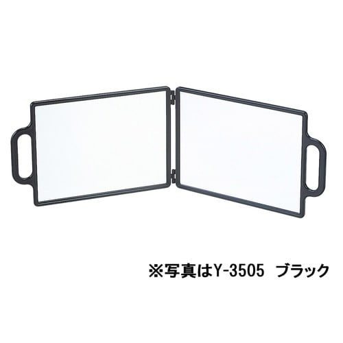 角型バックミラー Y−3505 ホワイト