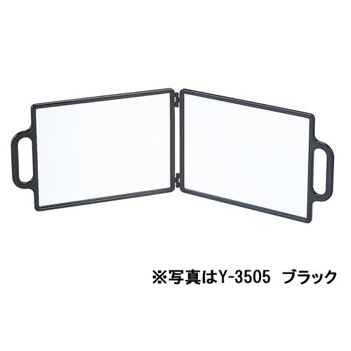 角型バックミラー Y−3505 レッド