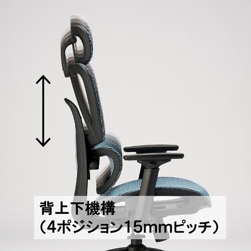 フルメッシュチェア グレー