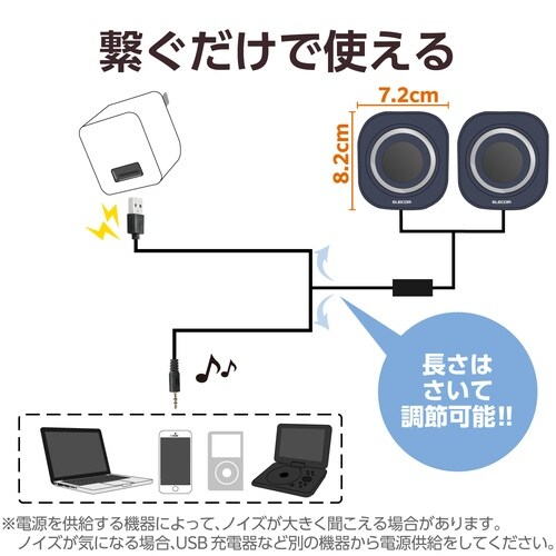パソコン用2.0chスピーカー