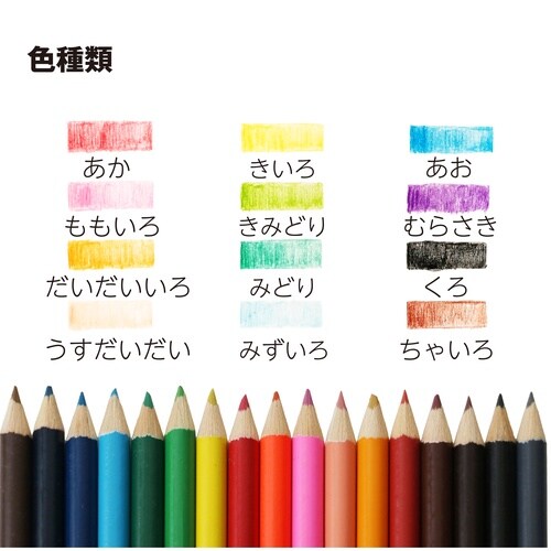 缶入り色鉛筆 12色 IS−CP12×10