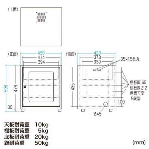 NAS・HDD・ネットワーク機器収納ボックス