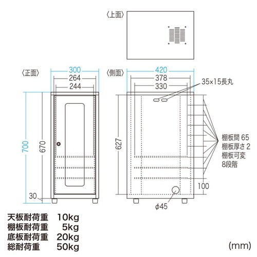 NAS・HDD・ネットワーク機器収納ボックス