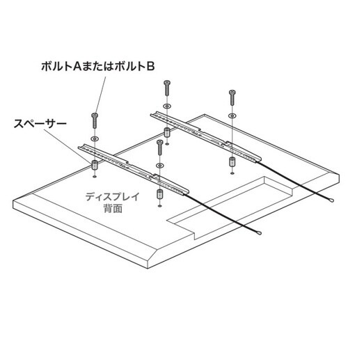 ディスプレイ取付け用スペーサー、ボルトセット