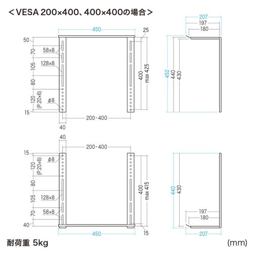 VESA取付カメラ台