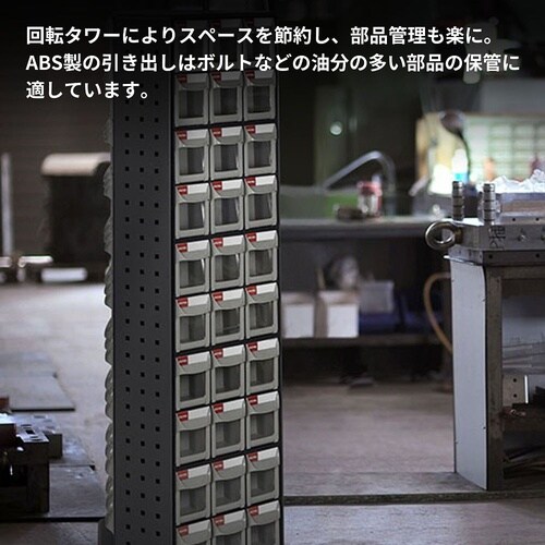 三面回転式パーツ整理棚(引出し144個)