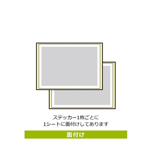 床用抗菌ステッカー 指差呼称 止まって
