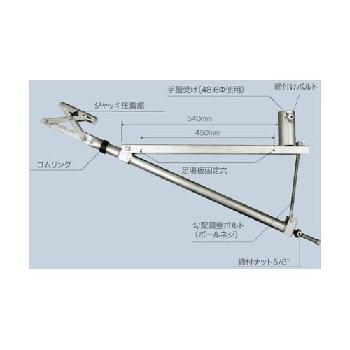 水抜きパイプ足場ブラケット 50ー100