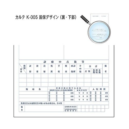 カルテ1号 B5 90kg 国保 k−0