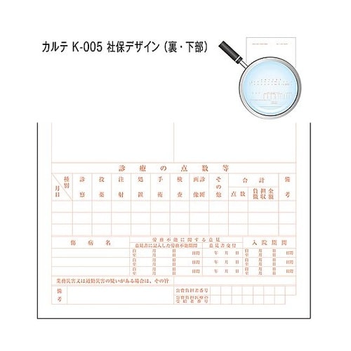 カルテ1号 B5 90kg 社保 k−0