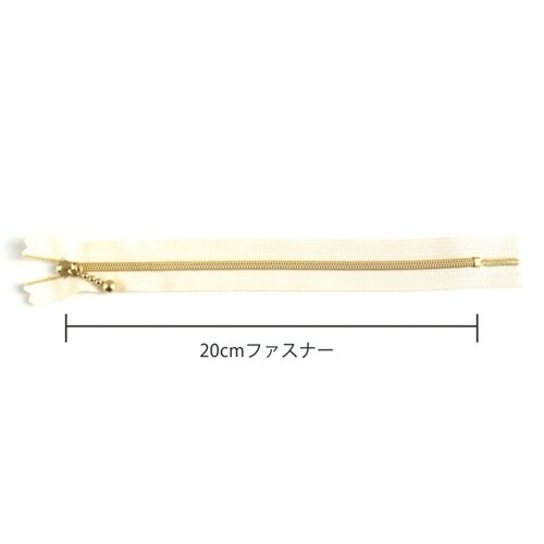 メタリオンファスナー 3C 金具・ゴール