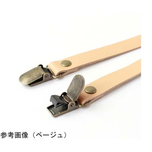 本革持ち手 クワエ金具 40cm 赤 2