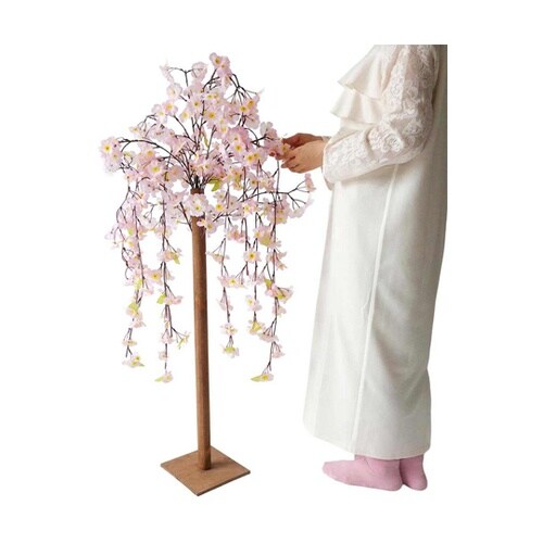 しだれ桜立ち木(造花) 高さ120cm