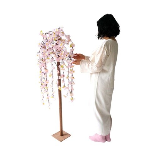 しだれ桜立ち木(造花) 高さ150cm