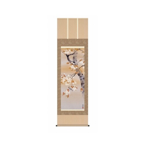 掛軸「桜花に小鳥」近藤玄洋筆 K1132