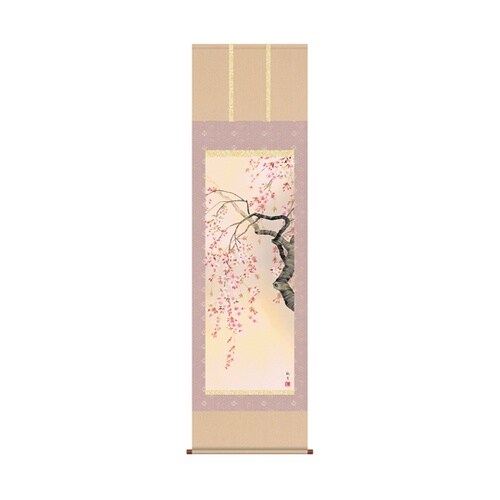 掛軸「桜花爛漫」森山観月 筆 K1267
