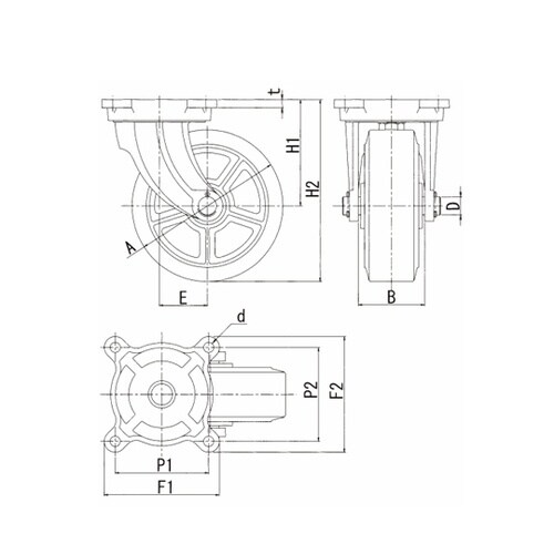 ダクタイル製幅広重量用金具 150×50