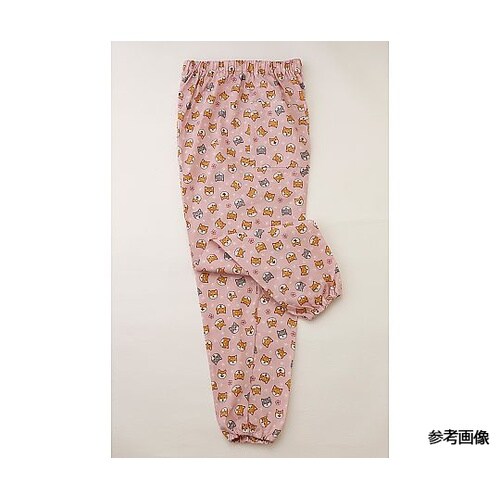 柴犬柄リラックスもんぺパンツ ピンク M