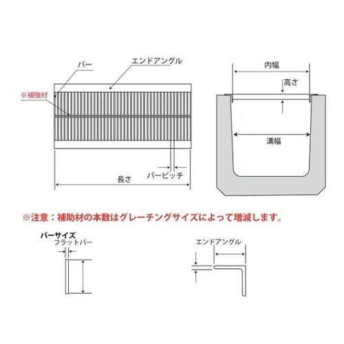 OSU4 32−20A 溝蓋グレーチング