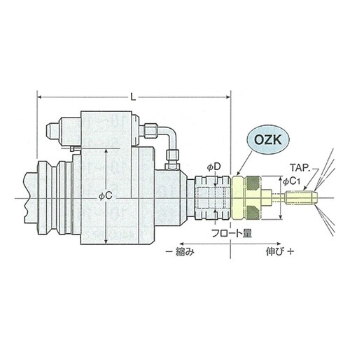 BT40OZL12−170タッパチャック