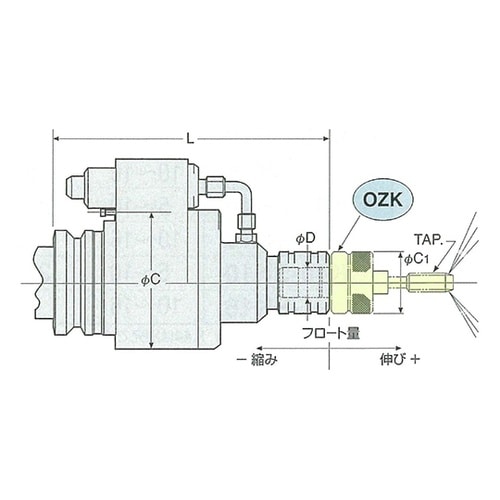 BT40OZL24−205タッパチャック