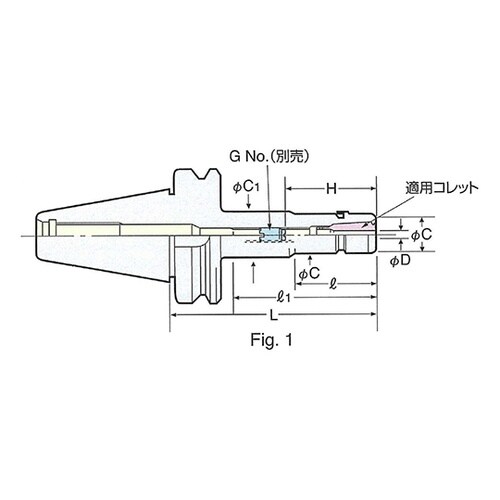 BT40−SK20−90Pスリムチャック