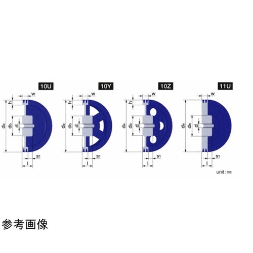 Vプーリー ウェッジプーリー 5V形 1