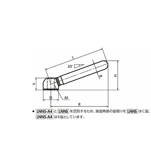 クランプナットレバー LNN・LNNS