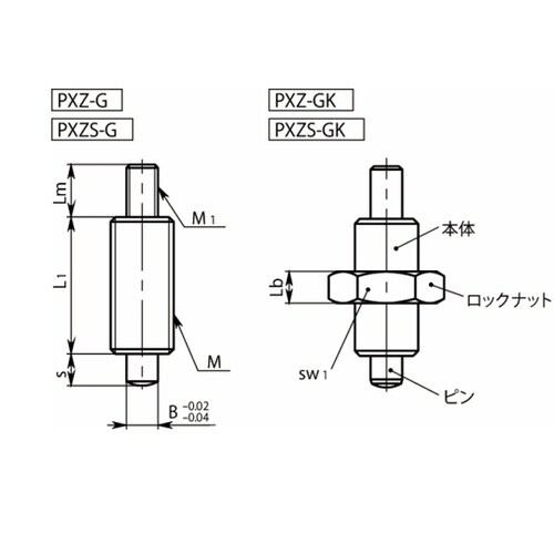 インデックスプランジャ(操作ノブなし)