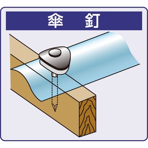 DAIDOHANT HP ガルバ波板専用傘釘スクリ