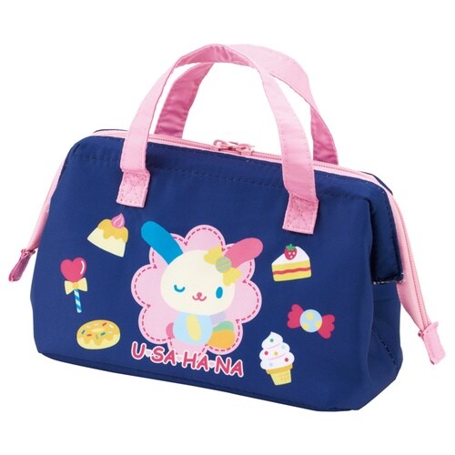 がま口型ランチバッグ ウサハナ
