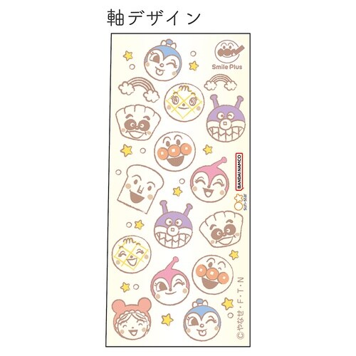 3色ボールペン アンパンマン フェイス1×5