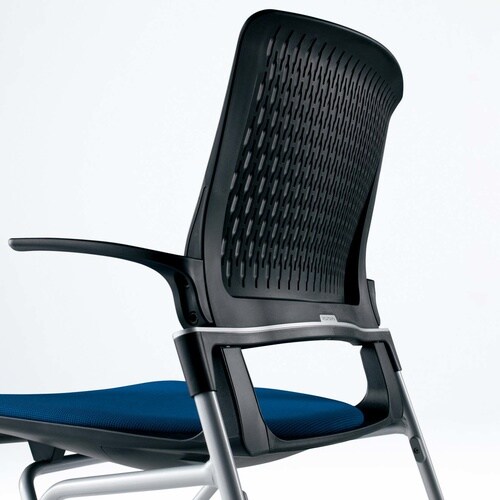 オルディナ 総張り肘付   本体灰 緑硬床用