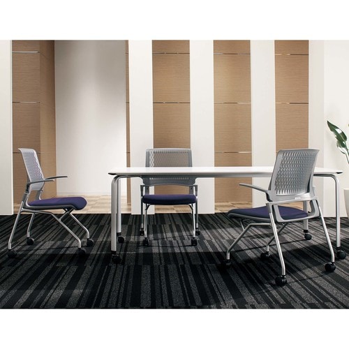 オルディナ 総張り肘付   本体灰 緑硬床用