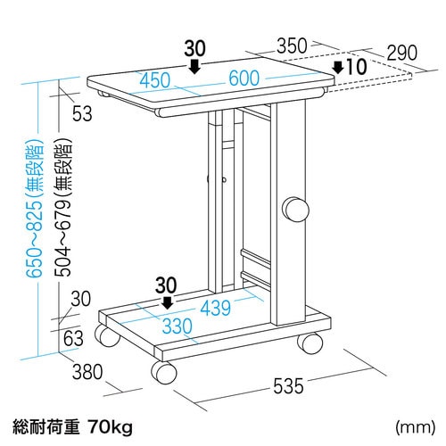 プロジェクター台 W450×D600mm