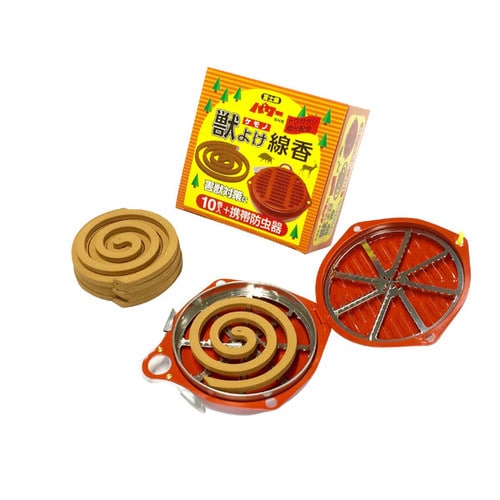 獣よけ線香10巻+携帯防虫器セット