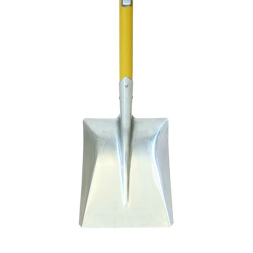銀象 アルミショベル 角 D柄 イエロー