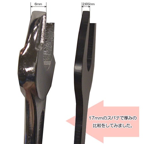 極薄スパナ 21×23