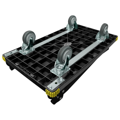 静音カラー台車ワイド ブラック 200kg