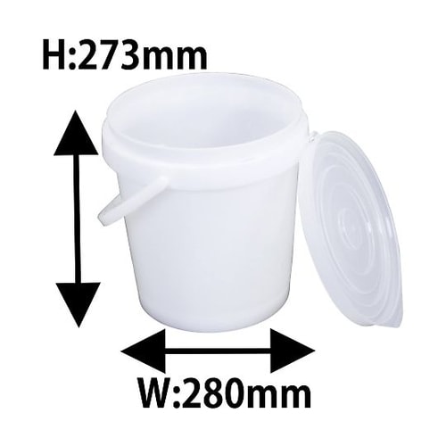 蓋付バケツ #10 ナチュラル