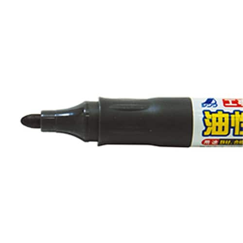 工事用油性マーカー中字丸芯黒
