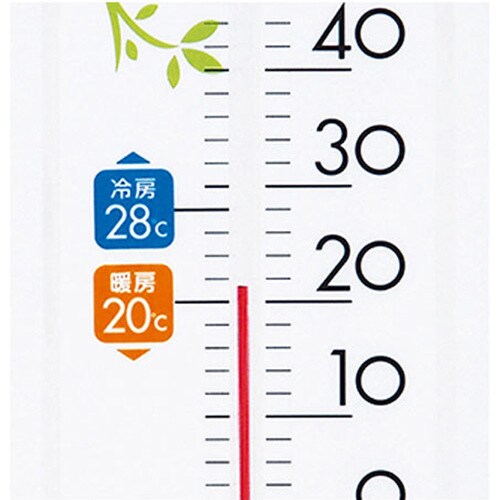 温湿度計PCオーバルブラック&ホワイト