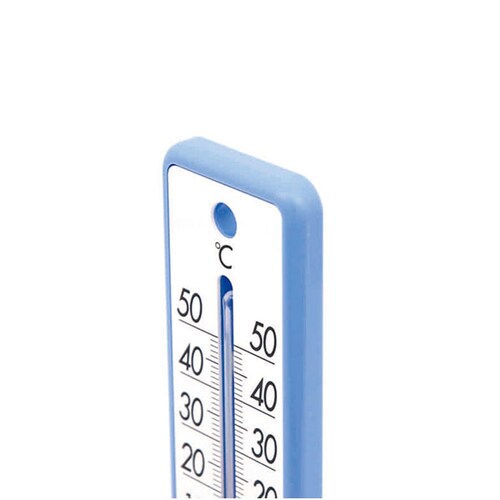 寒暖計プラスチック製30ブルー