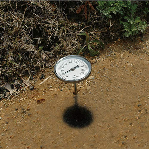 温度計 V−4 丸T字型 黒目盛