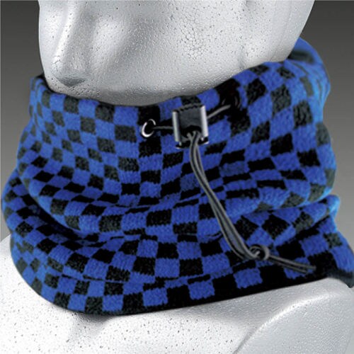 BTサーモ ネックウォーマーニット ブルー×黒