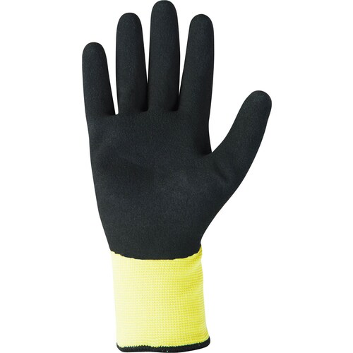 ソフキャッチ EXウォームオールコート 黒×黄 M