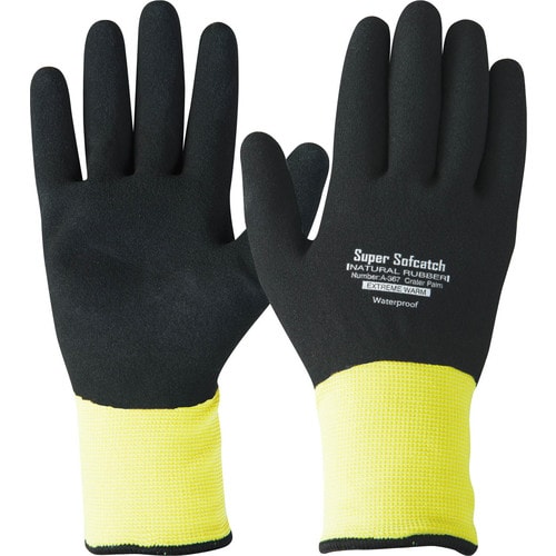 ソフキャッチ EXウォームオールコート 黒×黄 M