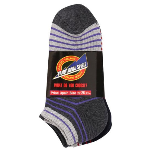 マリンボーダー 3足組(カラー・先丸)