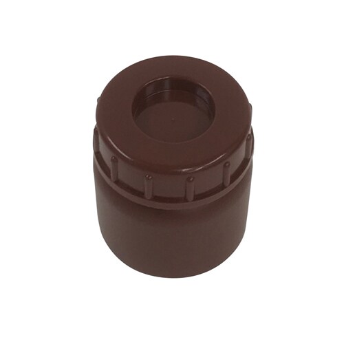 PE広口瓶 茶 50ml