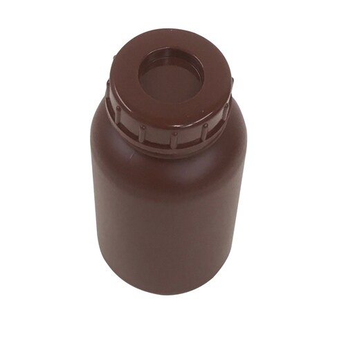 PE広口瓶 茶 250ml